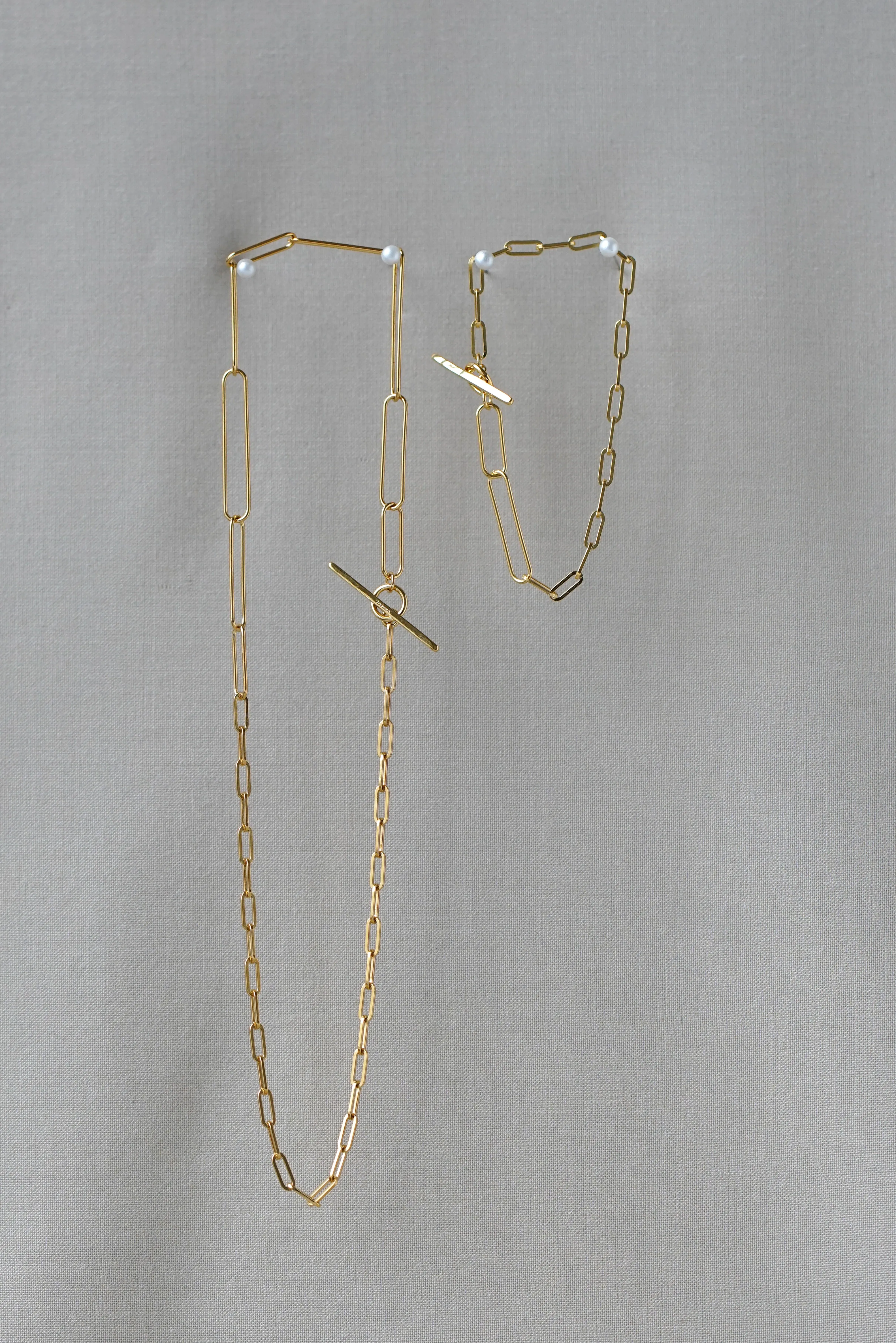 Two Chain Paperclip Necklace sold by Otiumberg product image thumbnail 3