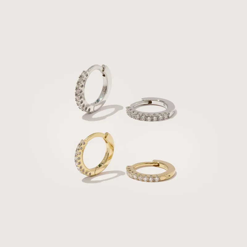 Signature Diamond Huggie Edit - Set 1 sold by Otiumberg