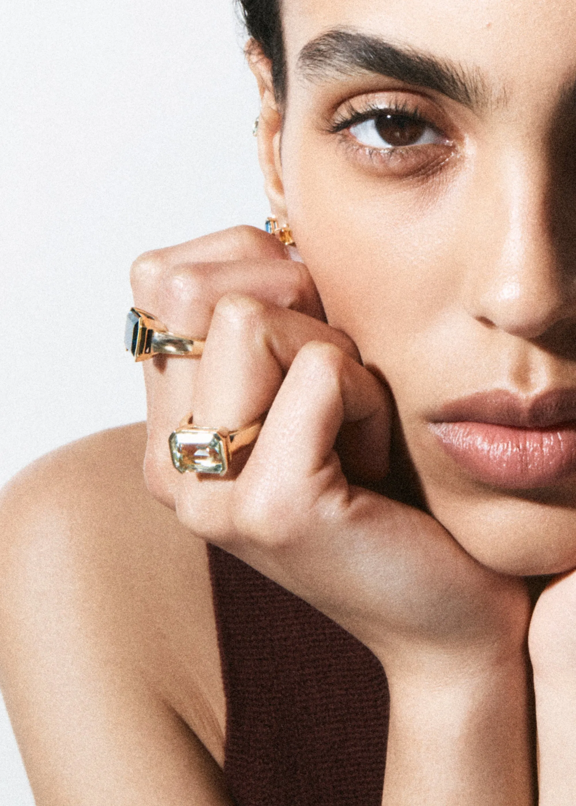 14kt Mint Quartz Domino Set sold by Otiumberg product image thumbnail 3