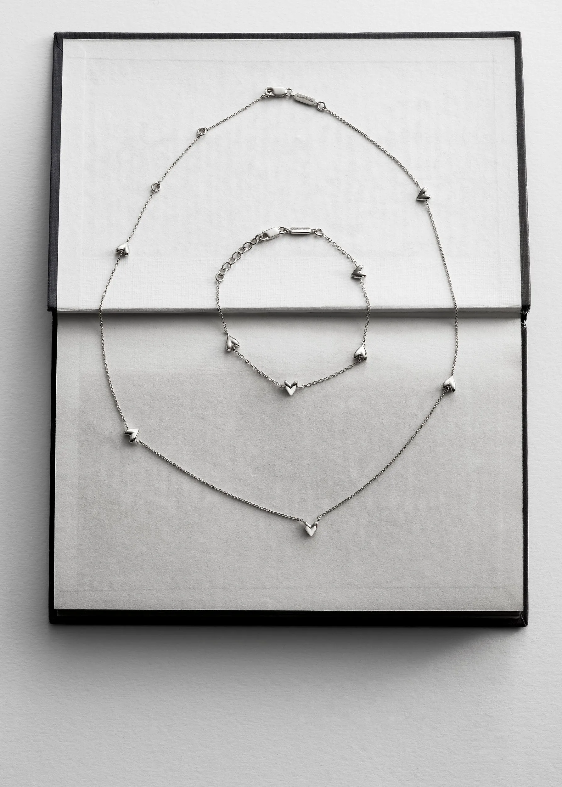 Roscida Heart Scatter Necklace sold by Otiumberg product image thumbnail 5