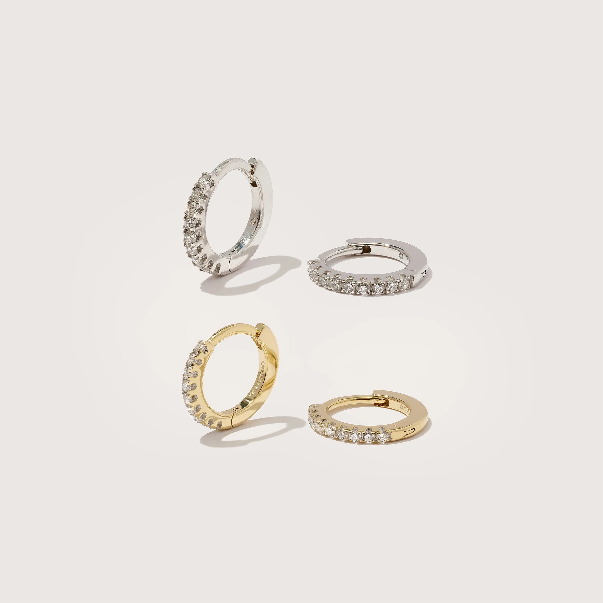 Signature Diamond Huggie Edit - Set 1 sold by Otiumberg