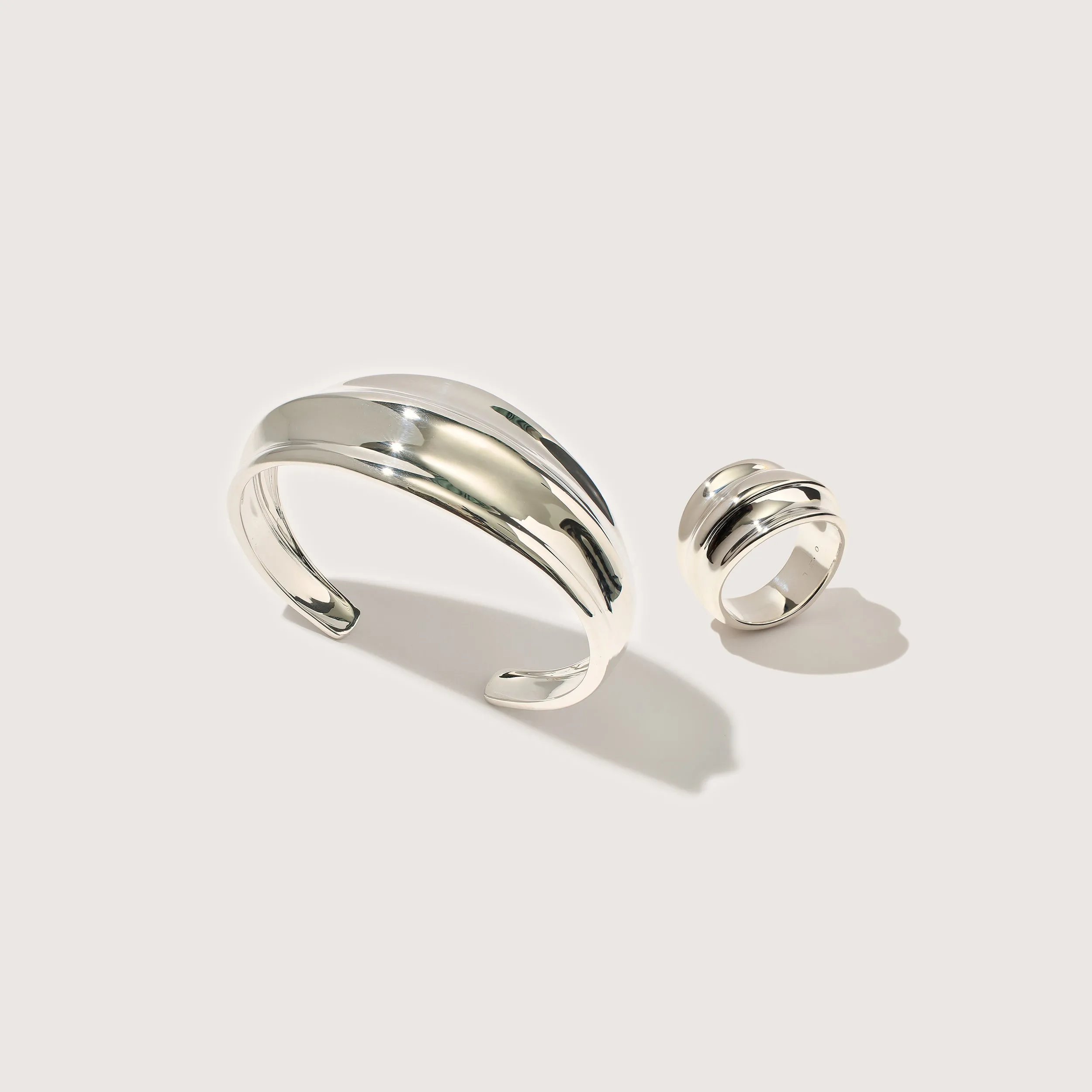 Wave Cuff Bracelet and Ring Set sold by Otiumberg