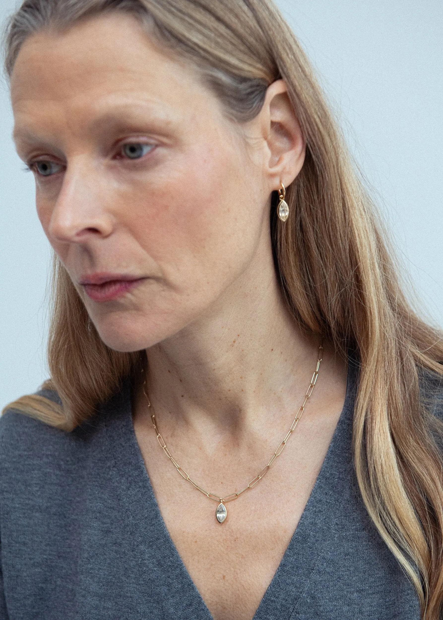 Marquise Quartz Lovelink Necklace sold by Otiumberg product image thumbnail 2