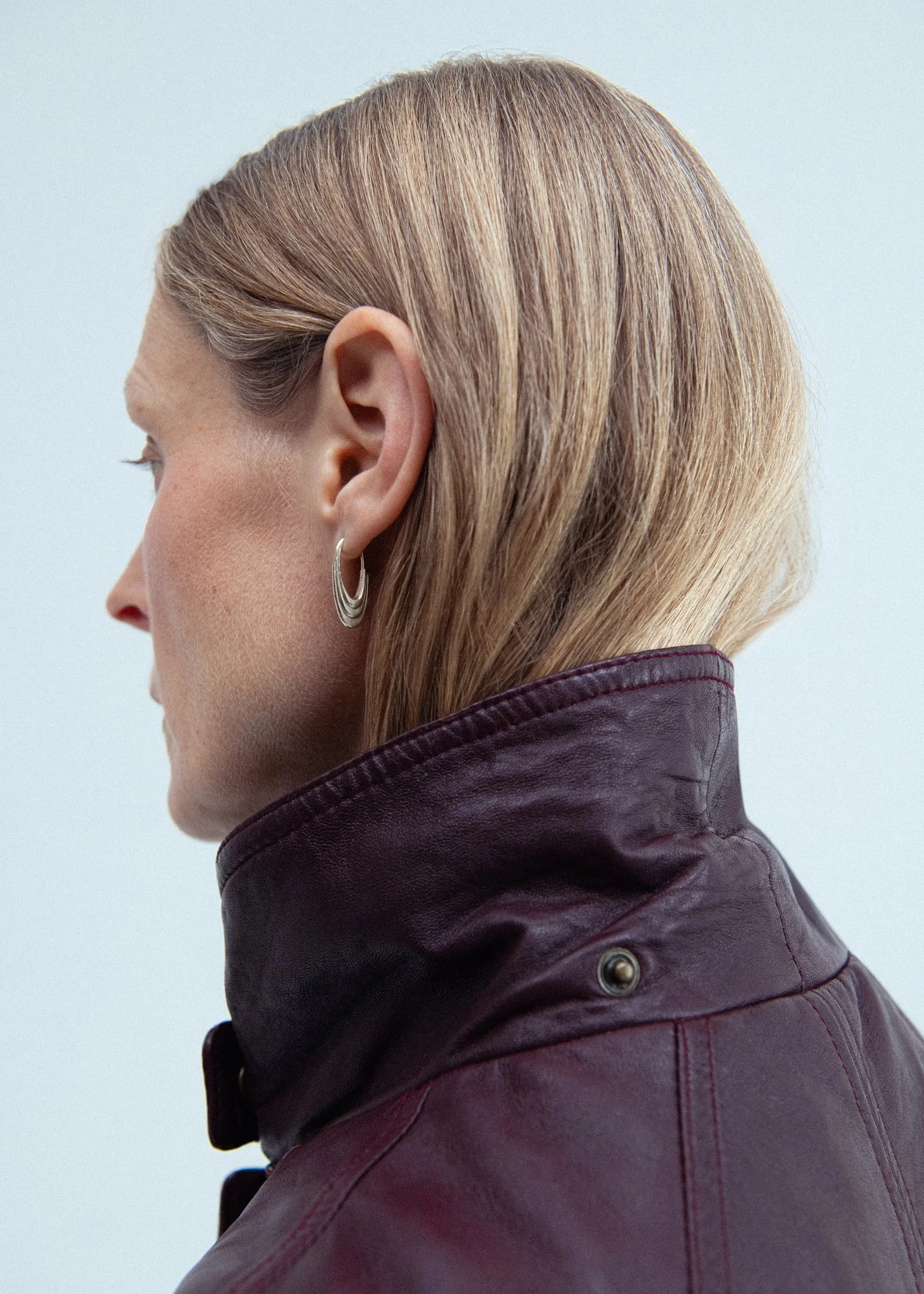Large Roscida Ridged Hoops sold by Otiumberg product image thumbnail 2