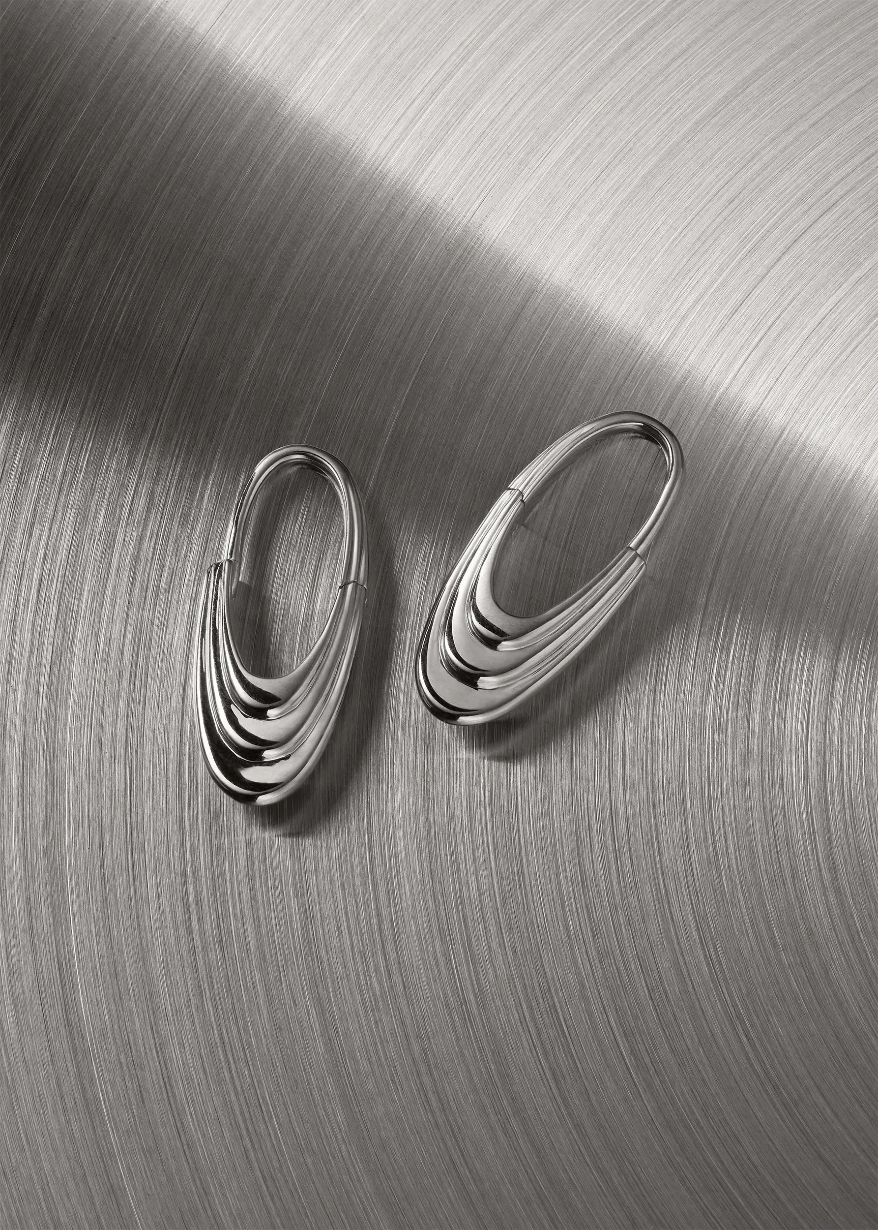 Large Roscida Ridged Hoops sold by Otiumberg product image thumbnail 3
