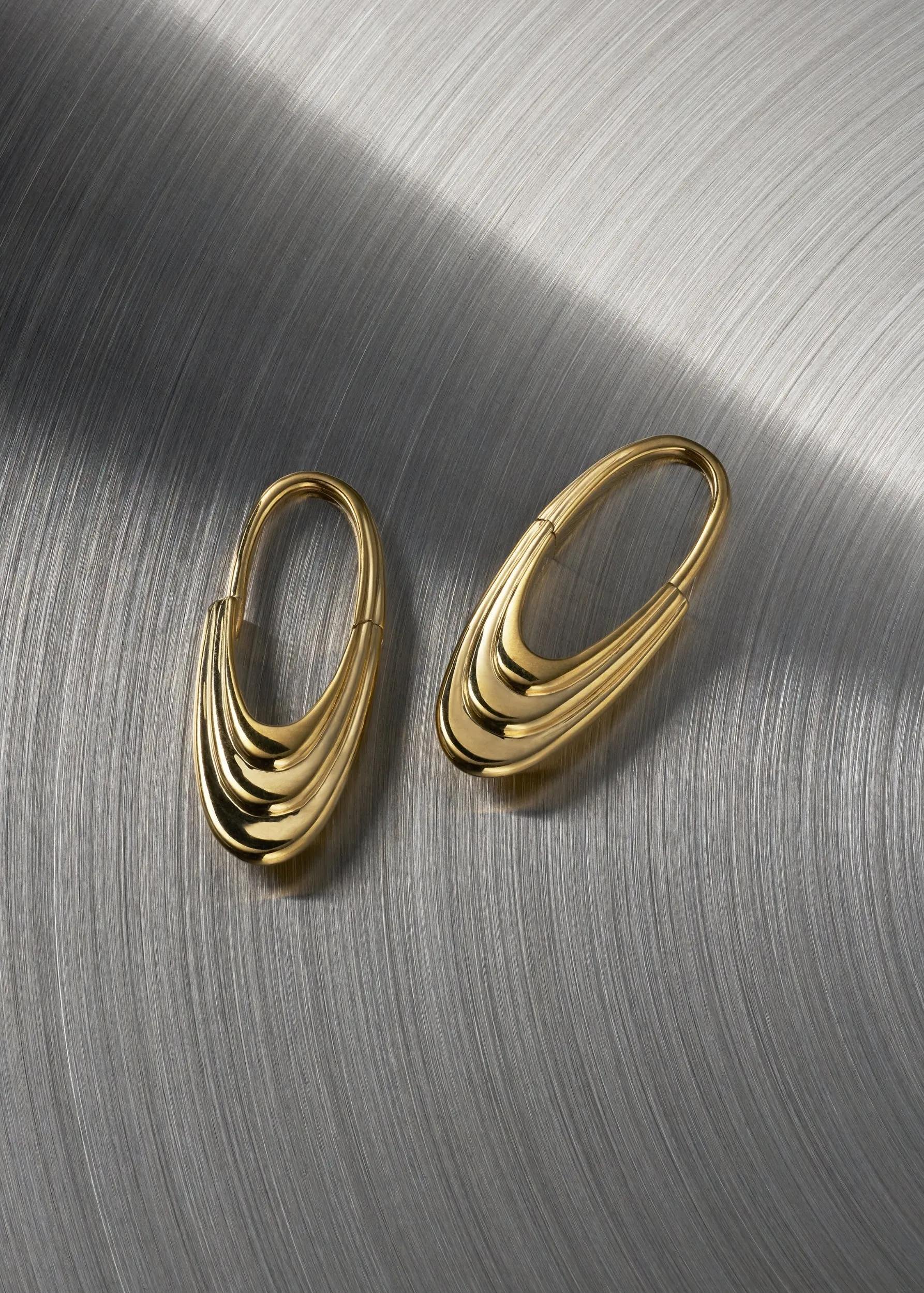 Large Roscida Ridged Hoops sold by Otiumberg product image thumbnail 3