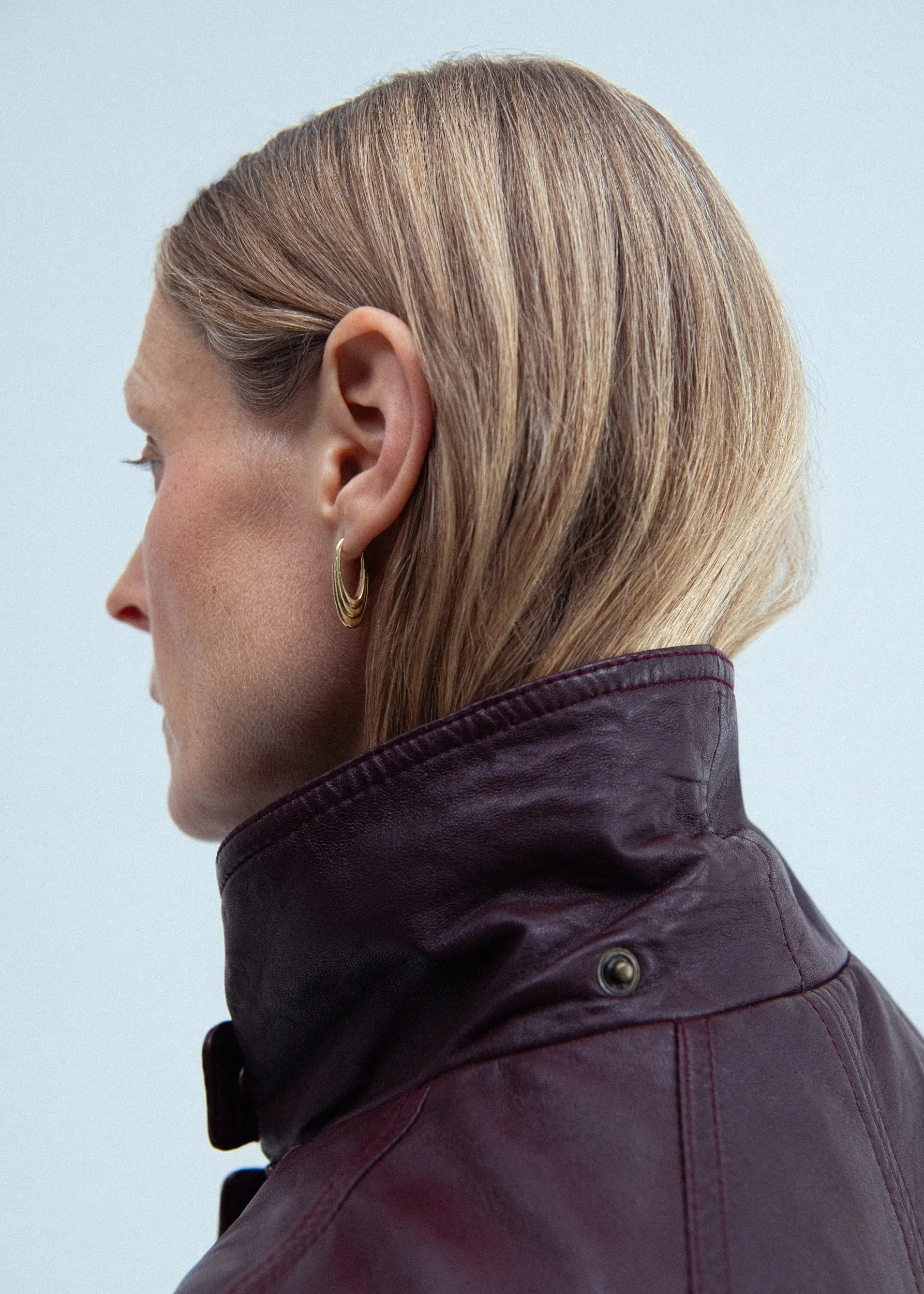 Large Roscida Ridged Hoops sold by Otiumberg product image thumbnail 2