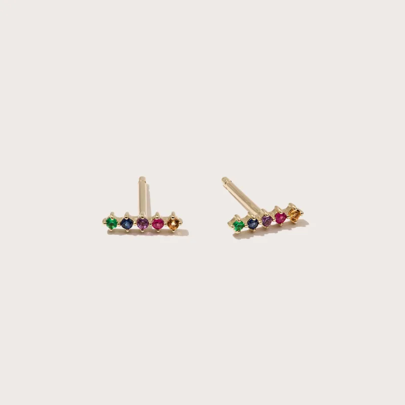 Rainbow Bar Studs made by Otiumberg