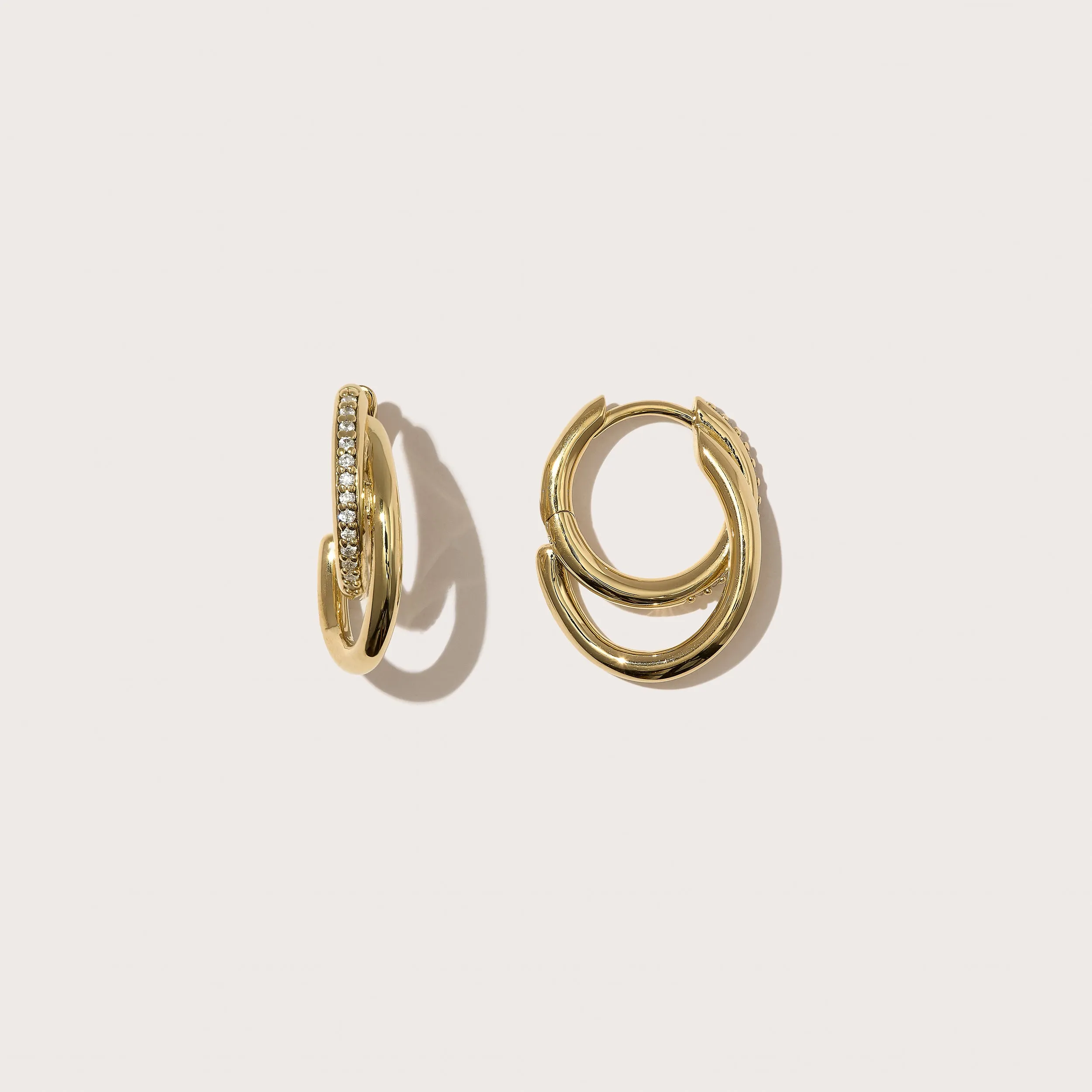 Small Pavé Spiralis Hoops sold by Otiumberg