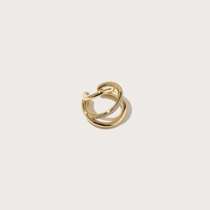 Pavé Spiralis Ear Cuff made by Otiumberg