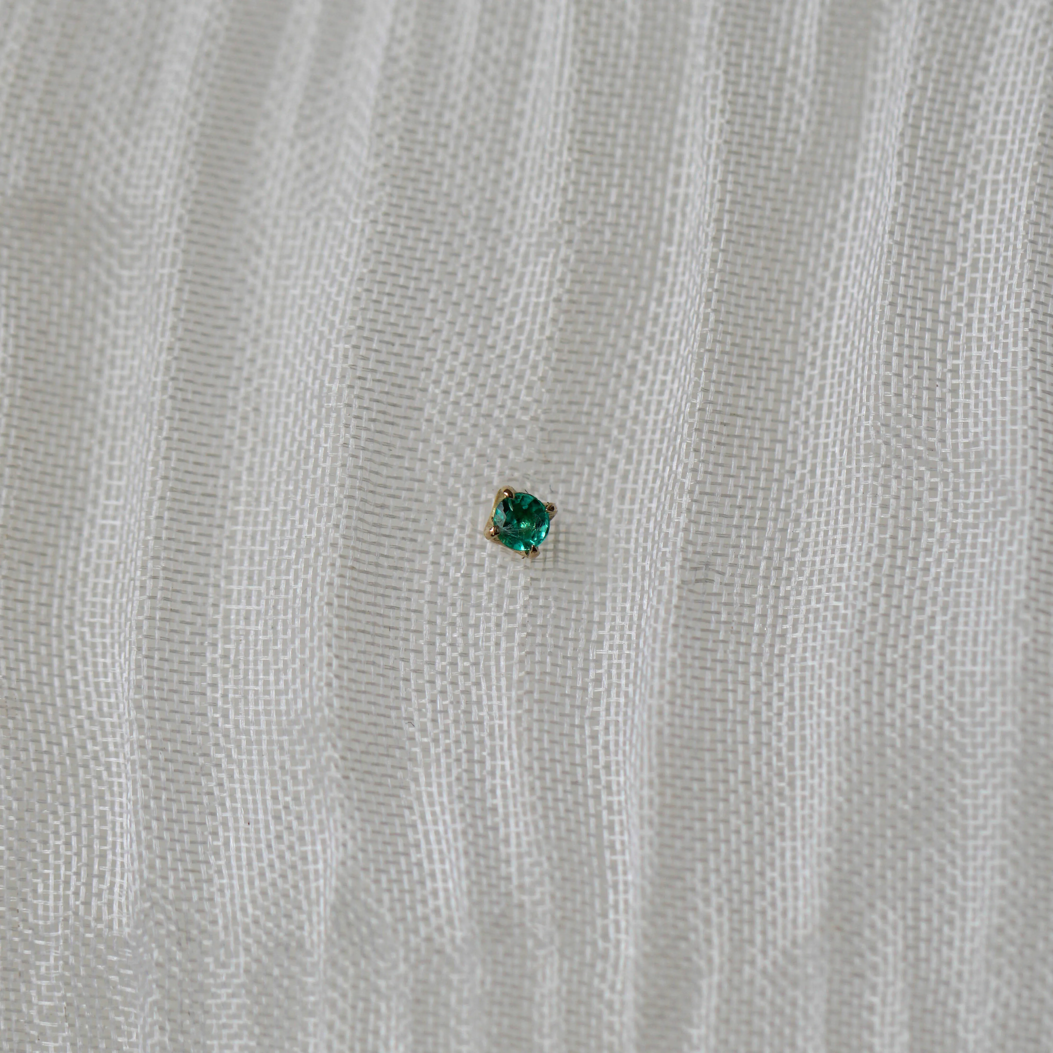 Emerald Threaded Studs 6.5mm sold by Otiumberg product image thumbnail 2
