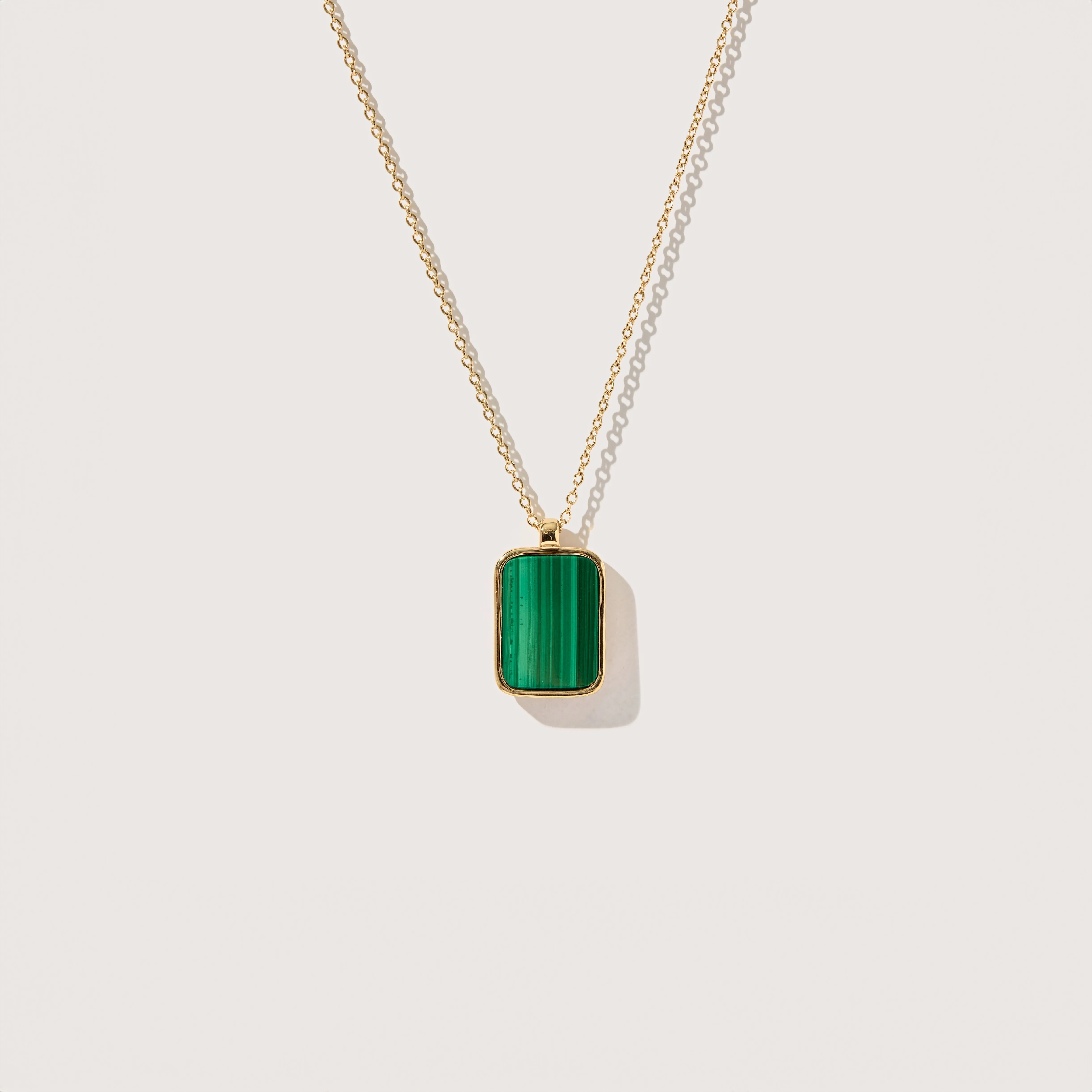 Malachite Tag Necklace sold by Otiumberg