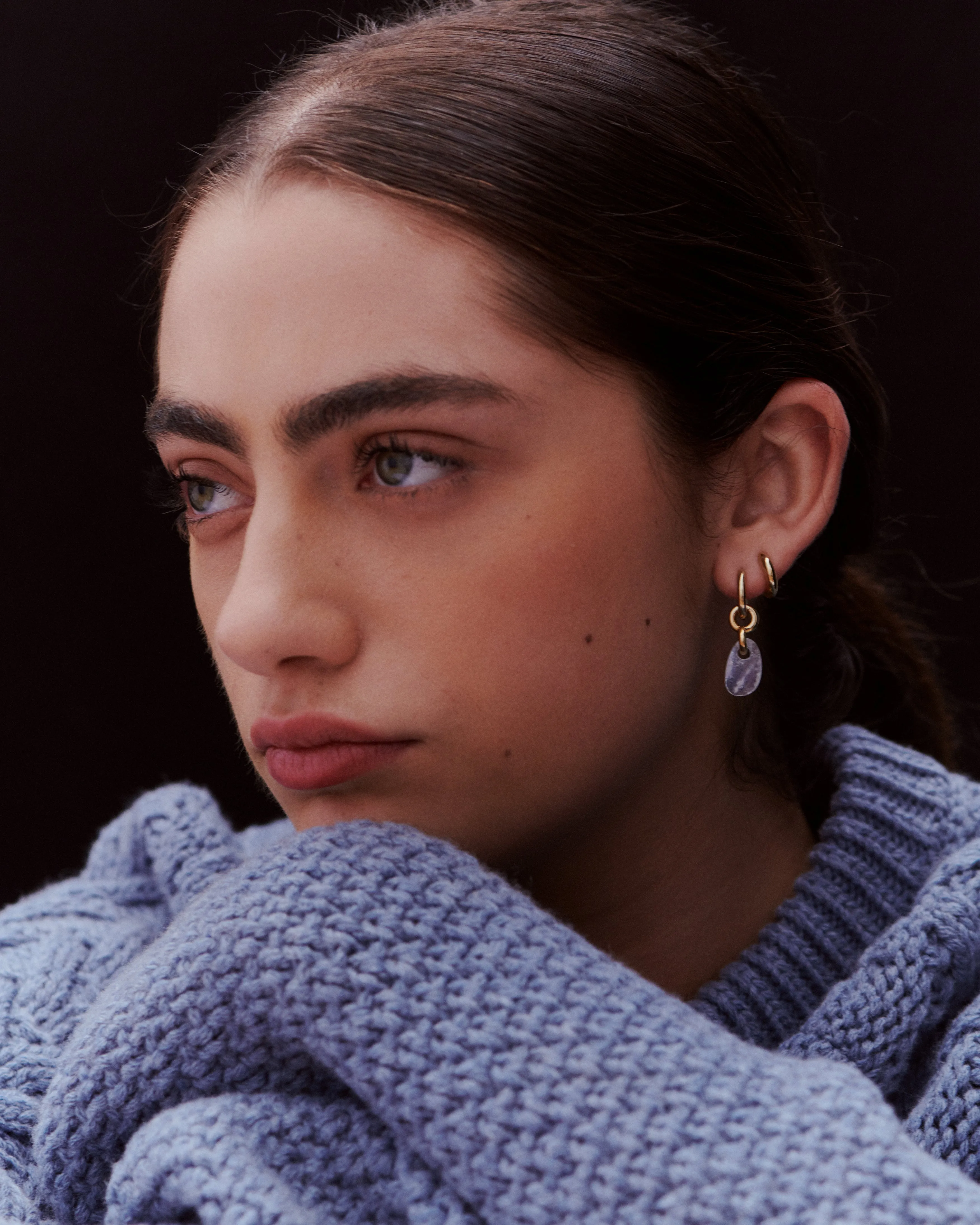 Moonstone Lapillus Earrings sold by Otiumberg product image thumbnail 3