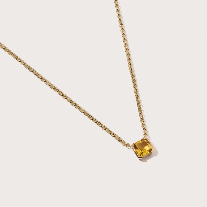 Citrine Domino Necklace made by Otiumberg