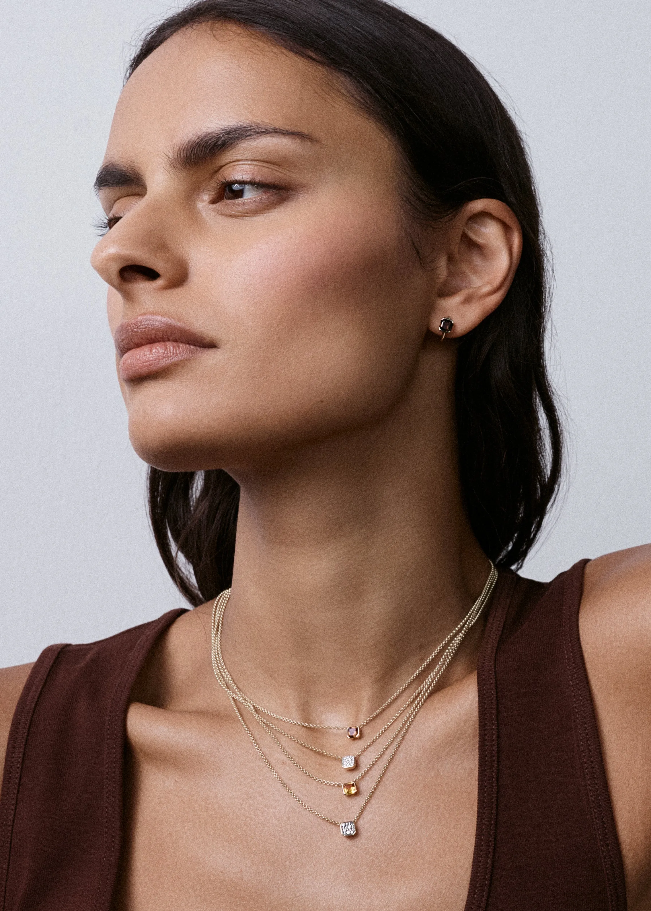 Citrine Domino Necklace sold by Otiumberg product image thumbnail 3