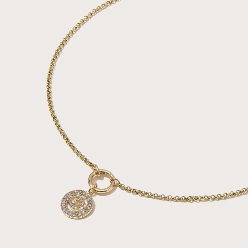 Dual Diamond Zodiac Necklace (Pre-Order) made by Otiumberg