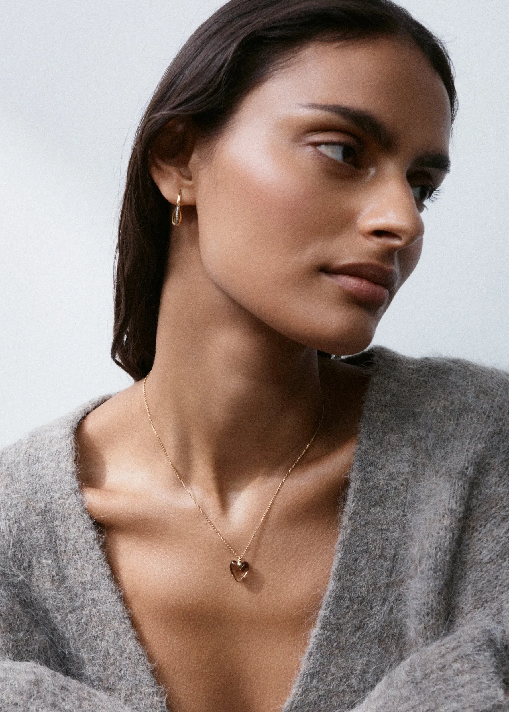 Smokey Quartz Heart Necklace sold by Otiumberg product image thumbnail 3