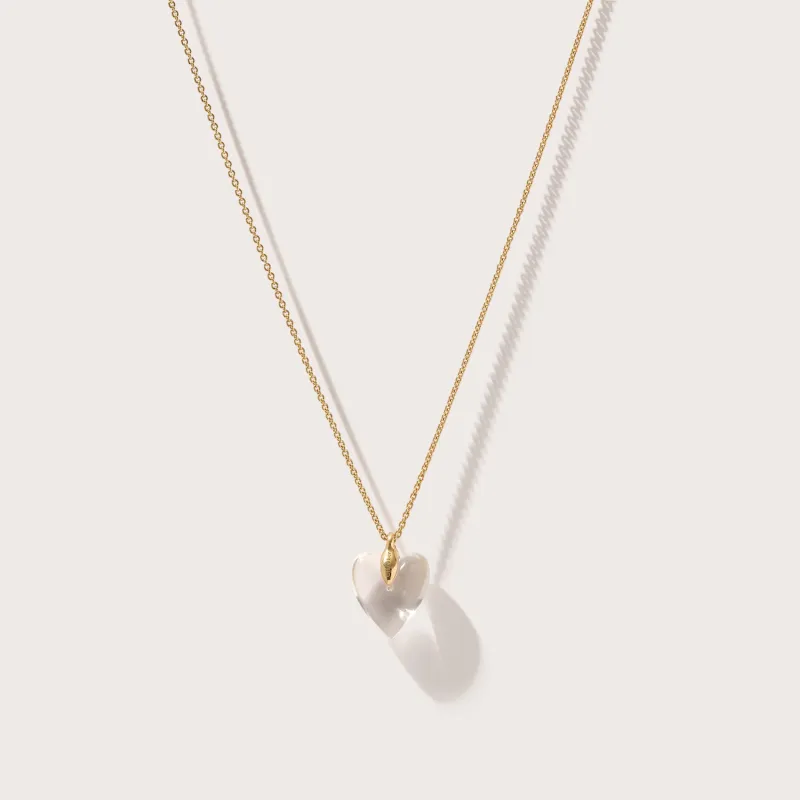 Quartz Heart Necklace made by Otiumberg