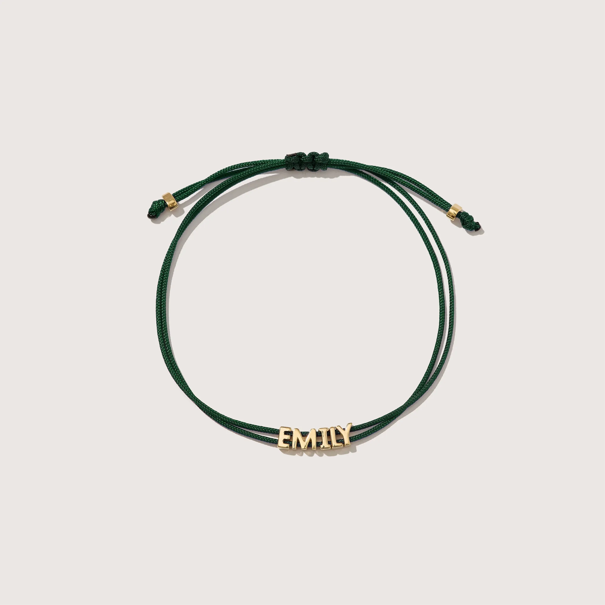 Totem Name Green Cord Bracelet (Made To Order) sold by Otiumberg