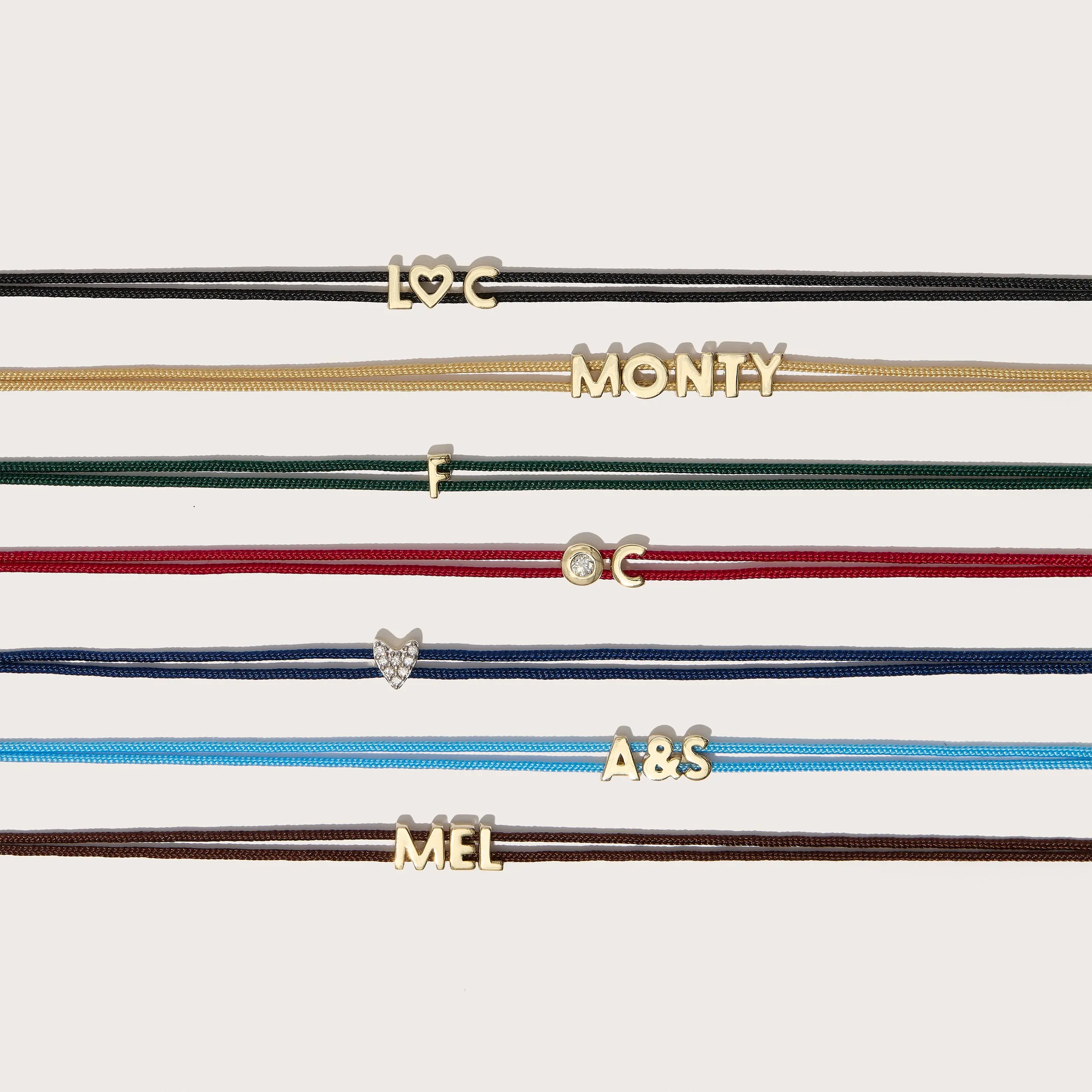 Totem Name Green Cord Bracelet (Made To Order) sold by Otiumberg product image thumbnail 5