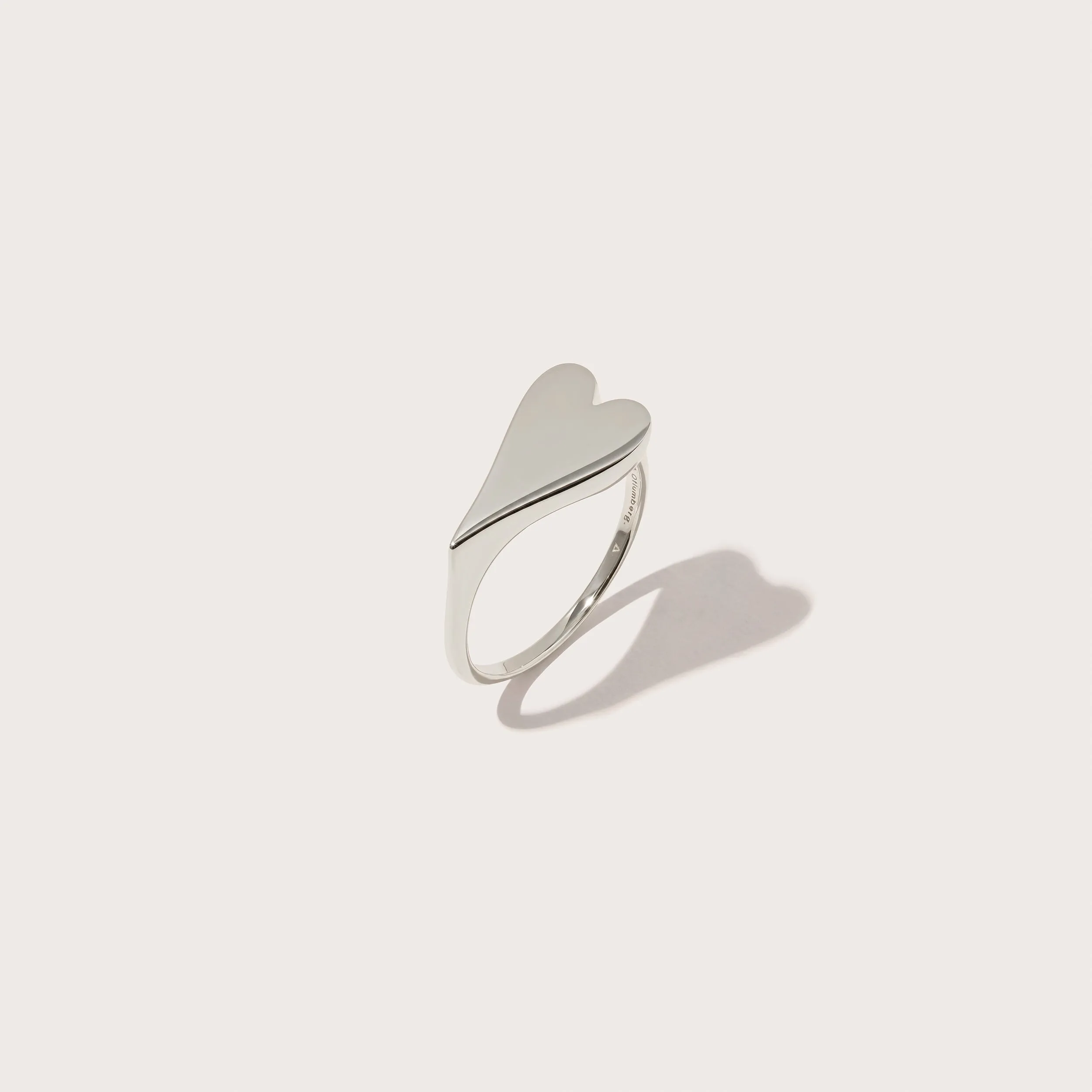 Heart Signet Ring with Complimentary Hand Engraving sold by Otiumberg