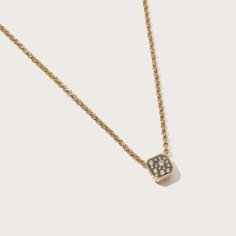 Midnight Diamond Domino Necklace made by Otiumberg