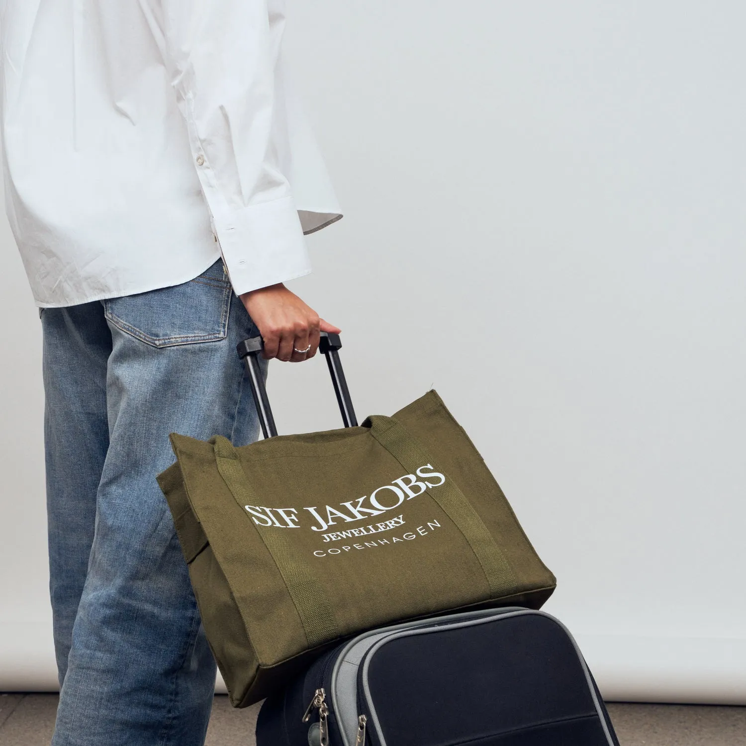 Tote bag Khaki Green sold by Sif Jakobs product image thumbnail 3