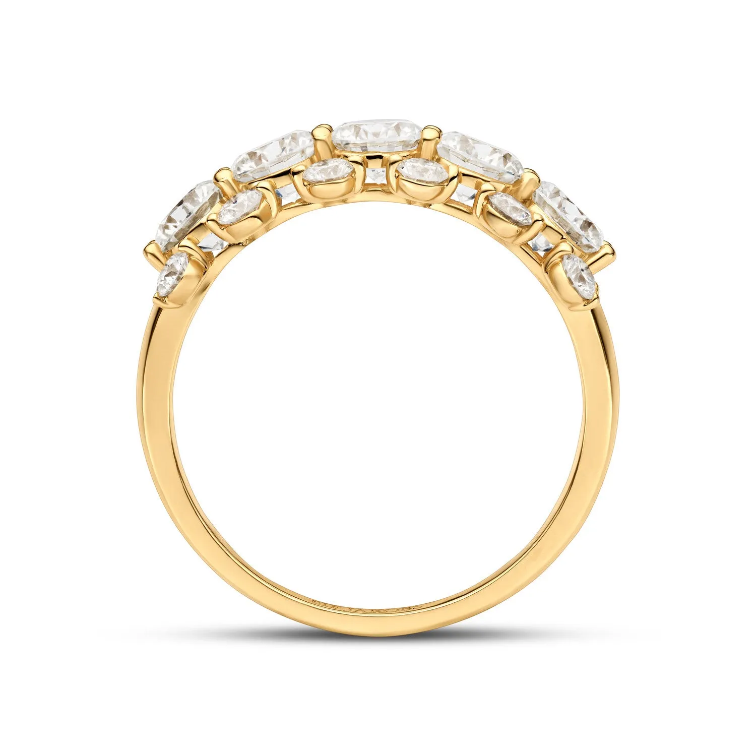 Ring fior Grande - 14k yellow gold or white gold 2.30 ct TW G-H VS lab-grown diamonds sold by Sif Jakobs product image thumbnail 2