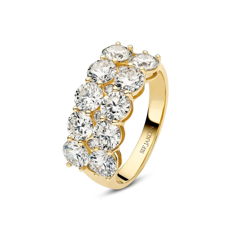 Ring Ariccia - 14k yellow gold or white gold 3.62 ct TW G-H VS lab-grown diamonds sold by Sif Jakobs