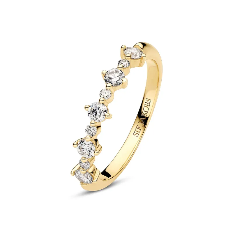 Ring Brina - 14k yellow gold or white gold 0.50 ct TW G-H VS lab-grown diamonds sold by Sif Jakobs