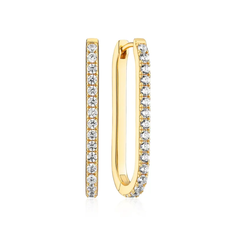 Earrings Capizzi with white zirconia sold by Sif Jakobs