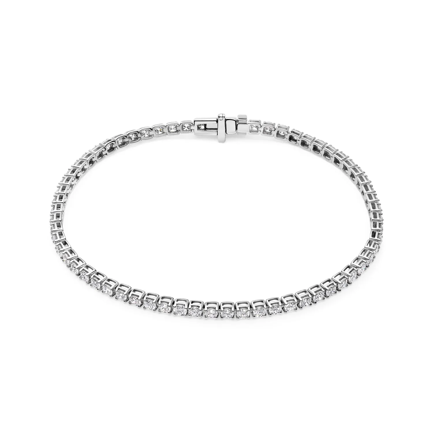 Bracelet Diamante Tennis - 14k yellow gold or white gold 2.7-3.24 ct TW G-H VS lab-grown diamonds sold by Sif Jakobs product image thumbnail 3
