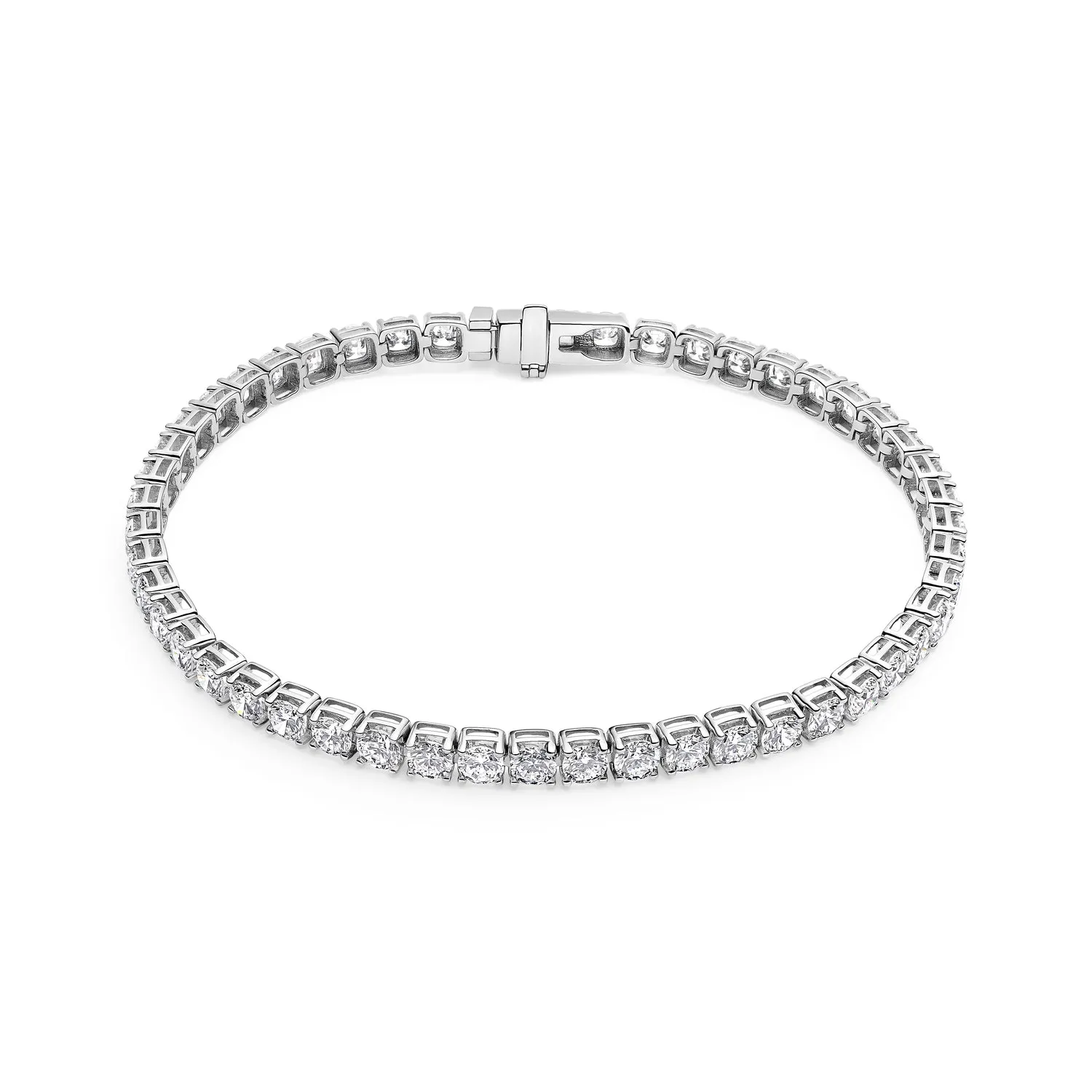 Bracelet Diamante Tennis - 14k yellow gold or white gold 5.64-6.72 ct TW G-H VS lab-grown diamonds sold by Sif Jakobs product image thumbnail 3
