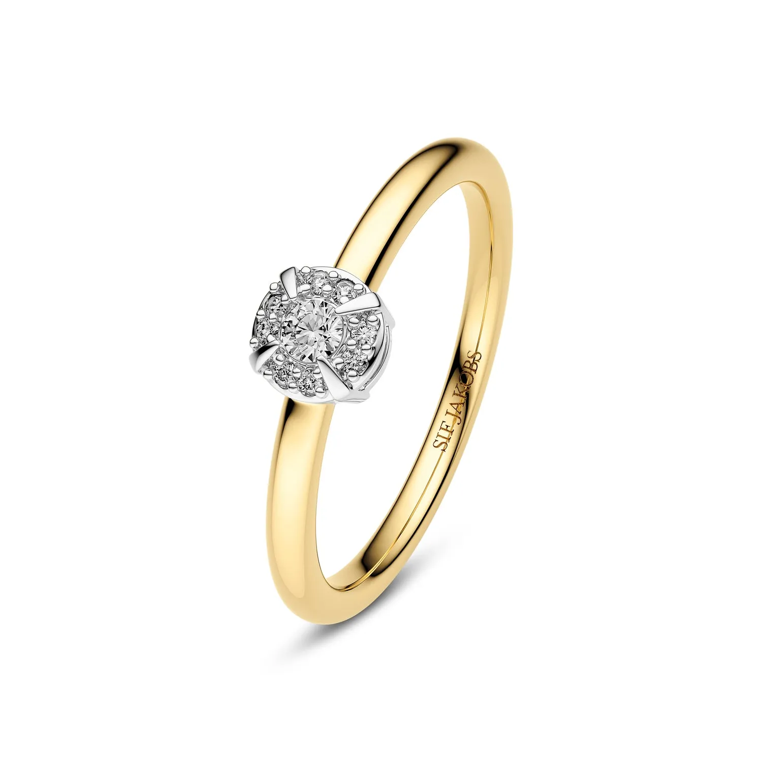 Ring Rome - 14k yellow gold or white gold 0.09 ct TW G-H VS lab-grown diamonds sold by Sif Jakobs