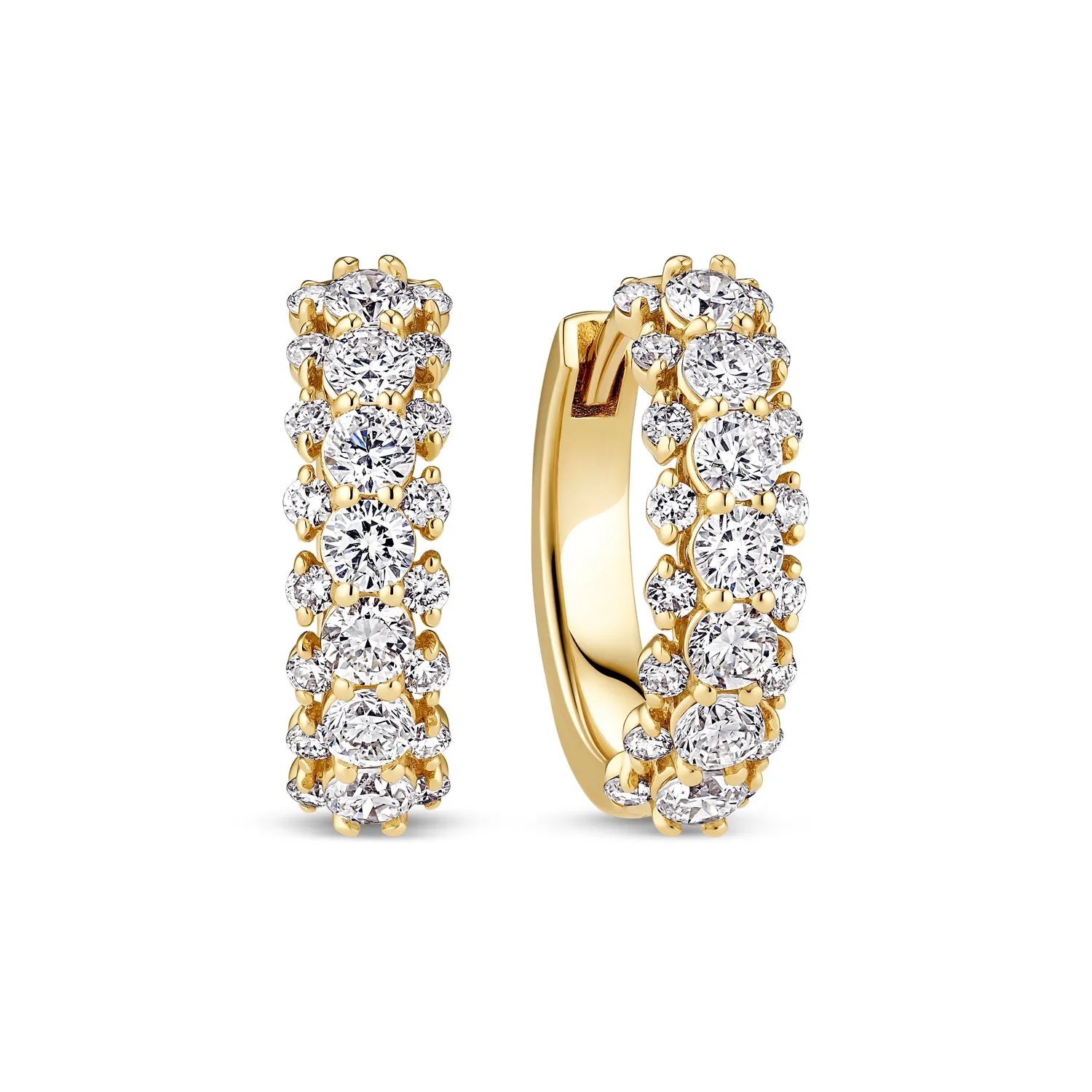 Earrings fior - 14k yellow gold or white gold 0.88-2.43 ct TW G-H VS lab-grown diamonds sold by Sif Jakobs product image thumbnail 4
