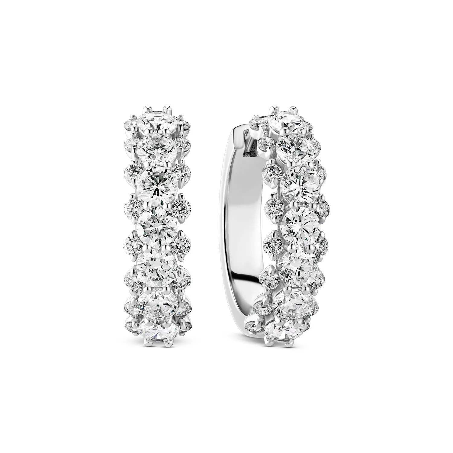 Earrings fior - 14k yellow gold or white gold 0.88-2.43 ct TW G-H VS lab-grown diamonds sold by Sif Jakobs product image thumbnail 3