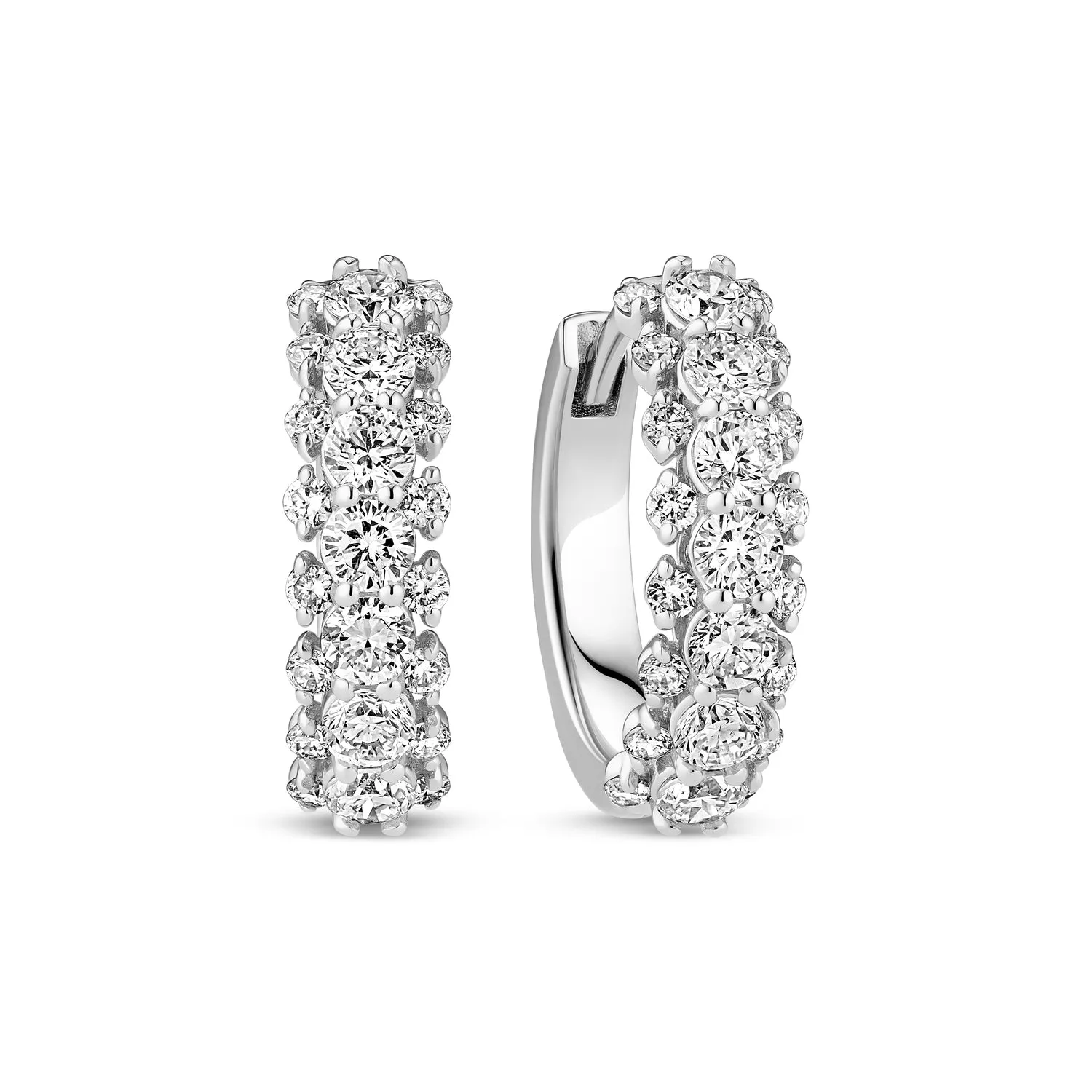Earrings fior - 14k yellow gold or white gold 0.88-2.43 ct TW G-H VS lab-grown diamonds sold by Sif Jakobs product image thumbnail 5