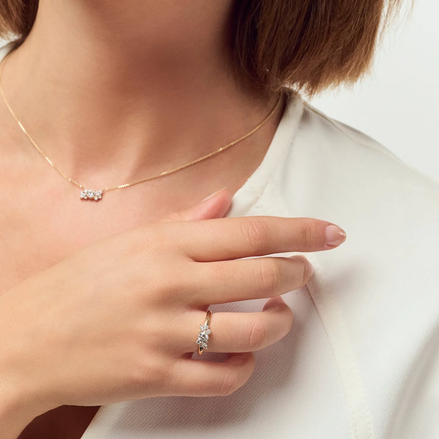 Ring Lovere - 14k yellow gold or white gold 0.58 ct TW G-H VS lab-grown diamonds sold by Sif Jakobs product image thumbnail 4