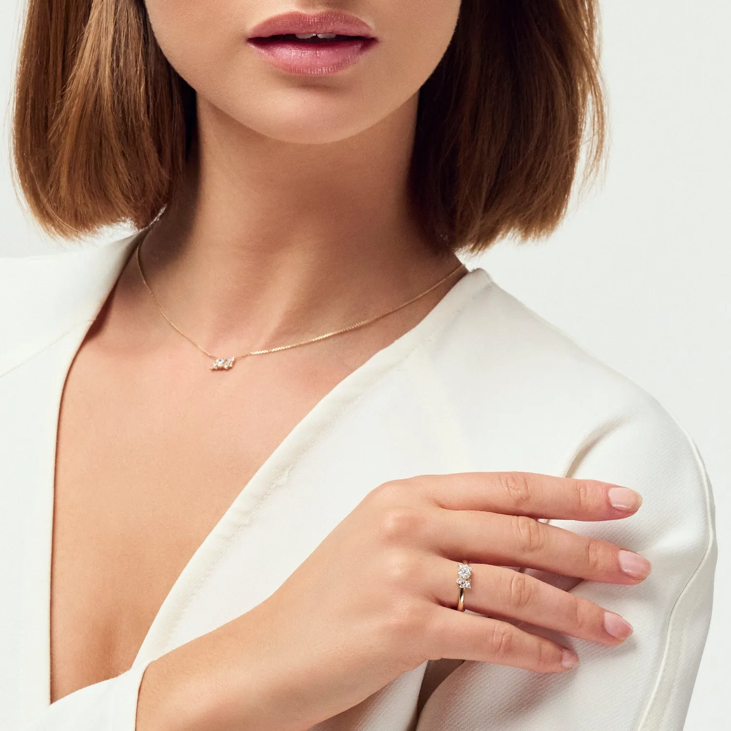 Ring Lovere - 14k yellow gold or white gold 0.58 ct TW G-H VS lab-grown diamonds sold by Sif Jakobs product image thumbnail 2