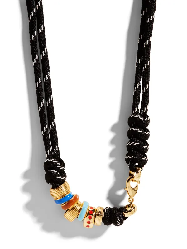 The Black Supersize Happy Cord Necklace sold by YLANG23