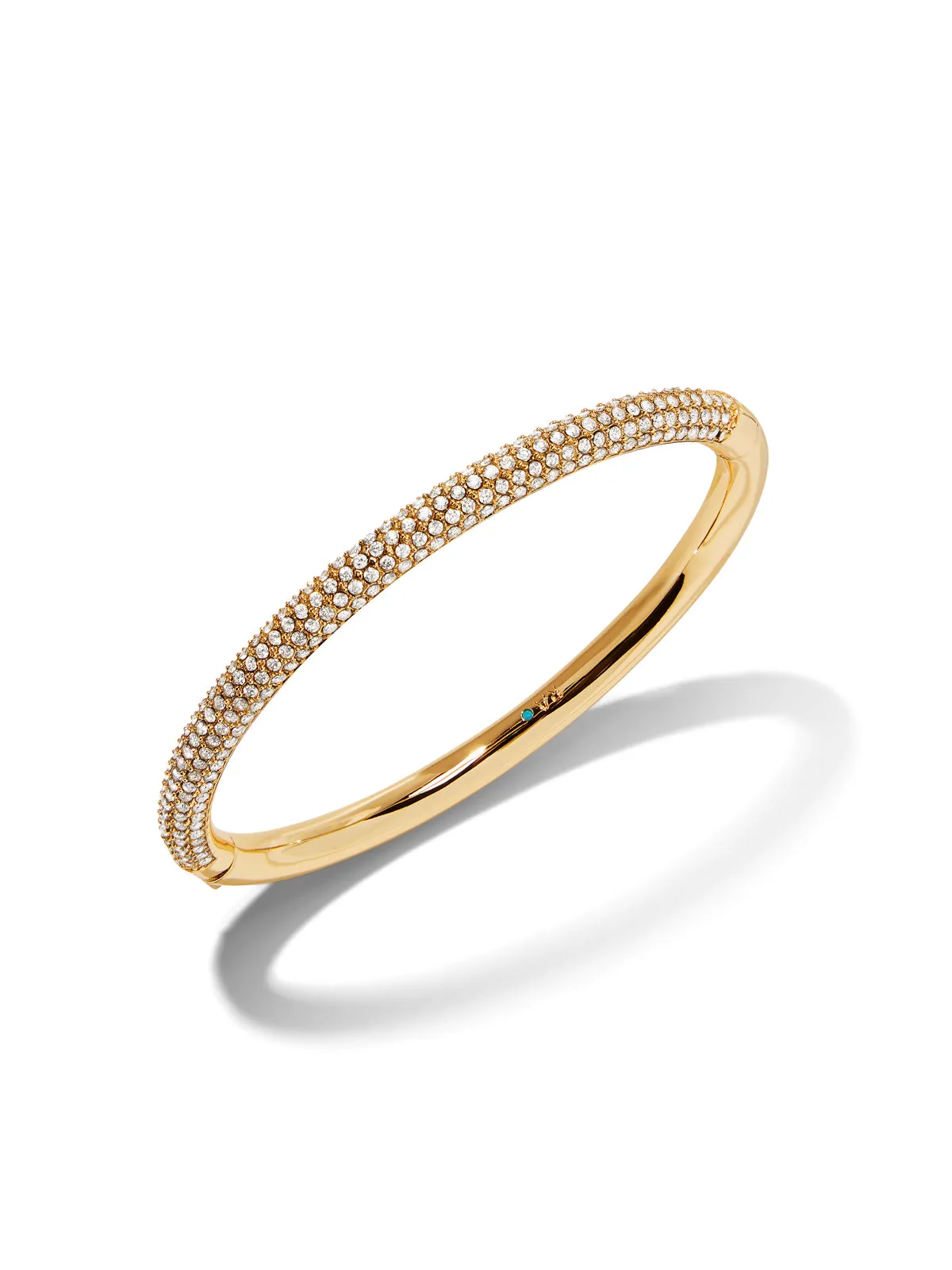The Pave Tubular Hinged Bracelet sold by YLANG23