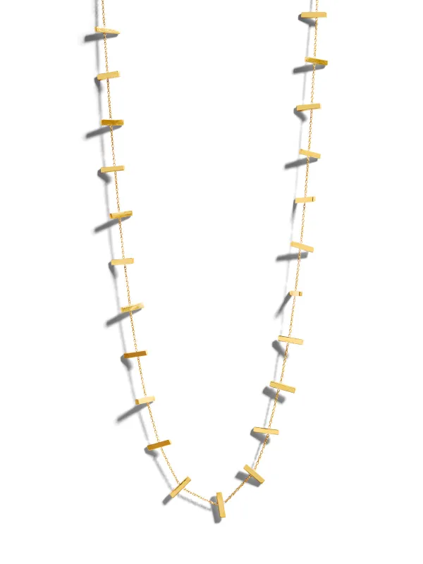 Cross Bar Chain Yellow Gold Necklace sold by YLANG23