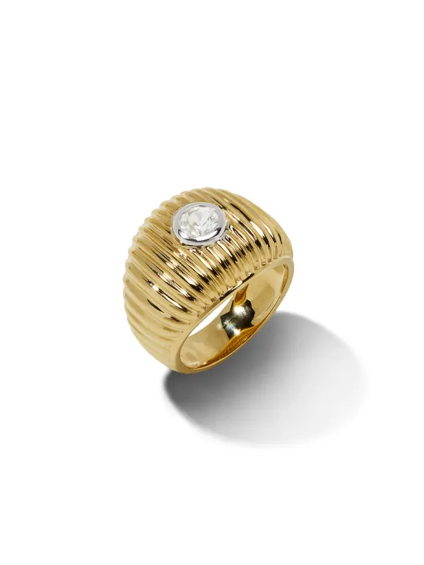 Maxi Berlingot Yellow Gold Ring made by YLANG23