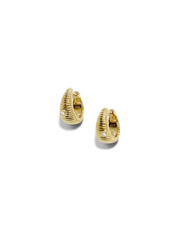 Nano Berlingot Yellow Gold Hoop Earrings sold by YLANG23