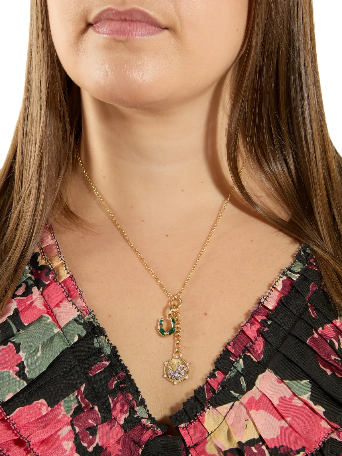 Protection Malachite Horseshoe Miniature Pendant On Annex Link sold by YLANG23 product image thumbnail 2