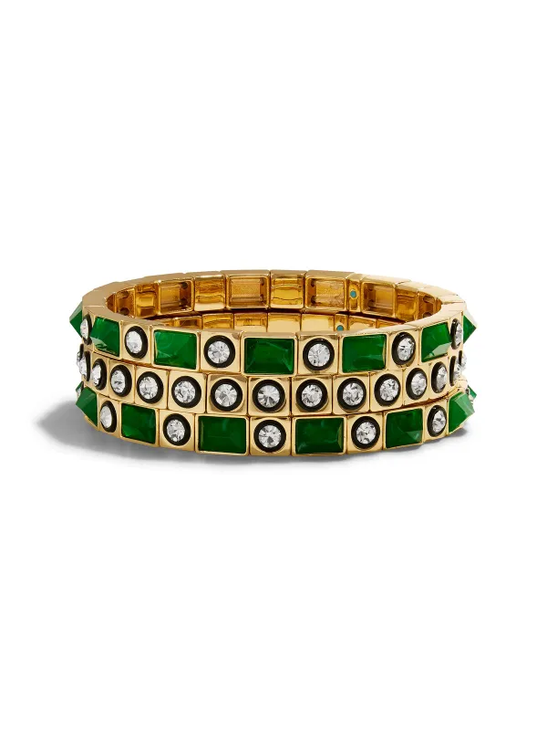 The Emerald Duchesse Bracelet Trio sold by YLANG23