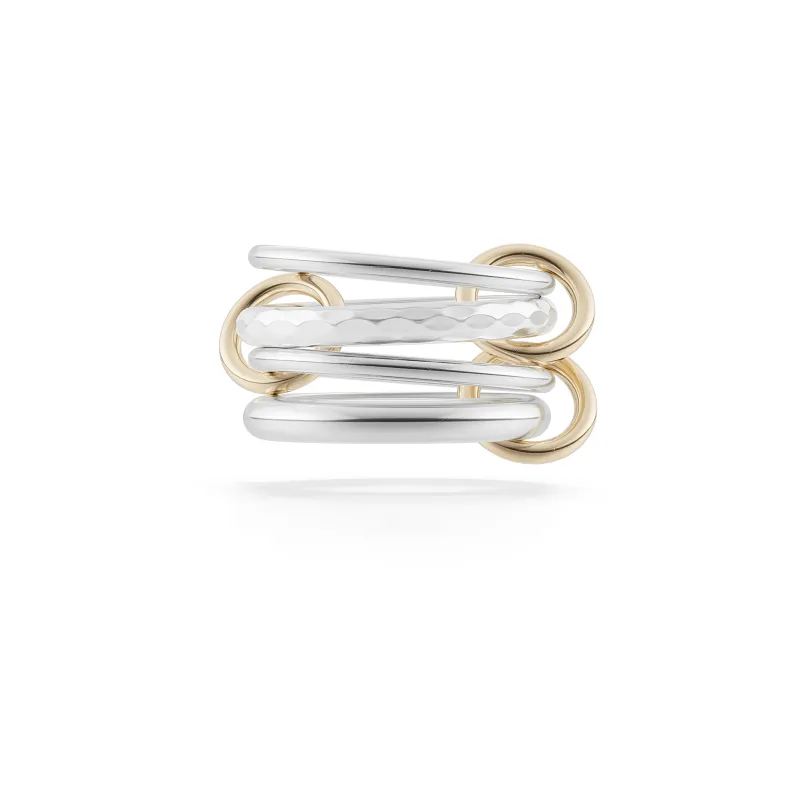 Cici Petite SG Vulcan Sterling Silver & Yellow Gold Ring made by Spinelli Kilcollin