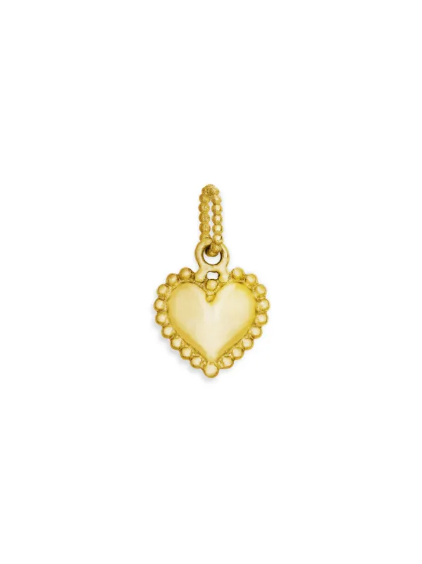 Lucky Heart Yellow Gold Charm sold by YLANG23