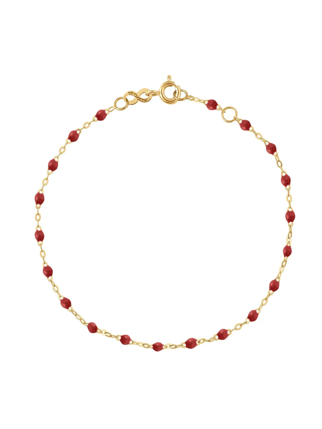 Classic Gigi Bordeaux Resin Yellow Gold Bracelet sold by YLANG23