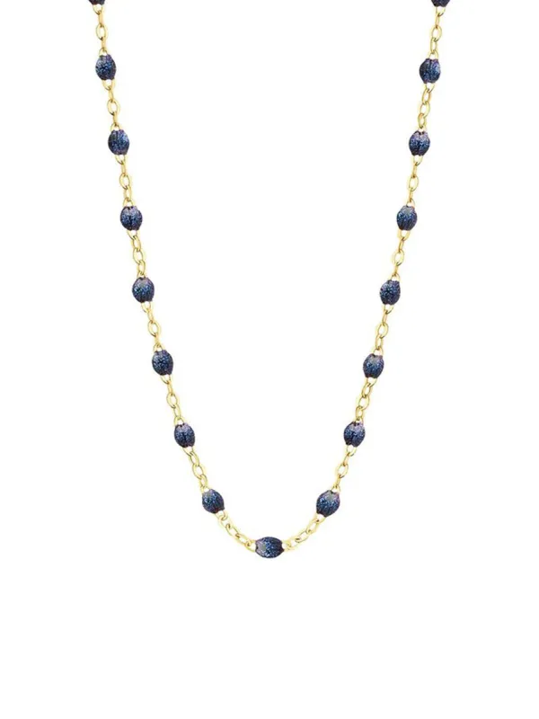 Classic Gigi Midnight Resin Yellow Gold Necklace sold by YLANG23